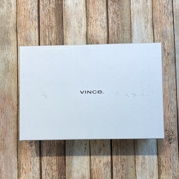 VINCE. Percey Black Suede Block Heel Size 6 - Picture 11 of 11